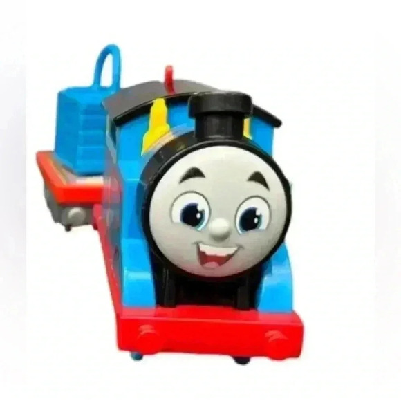 Two Fisher Price Motorized Thomas the Train Trains- Thomas w/ Car & Percy - Picture 6 of 7